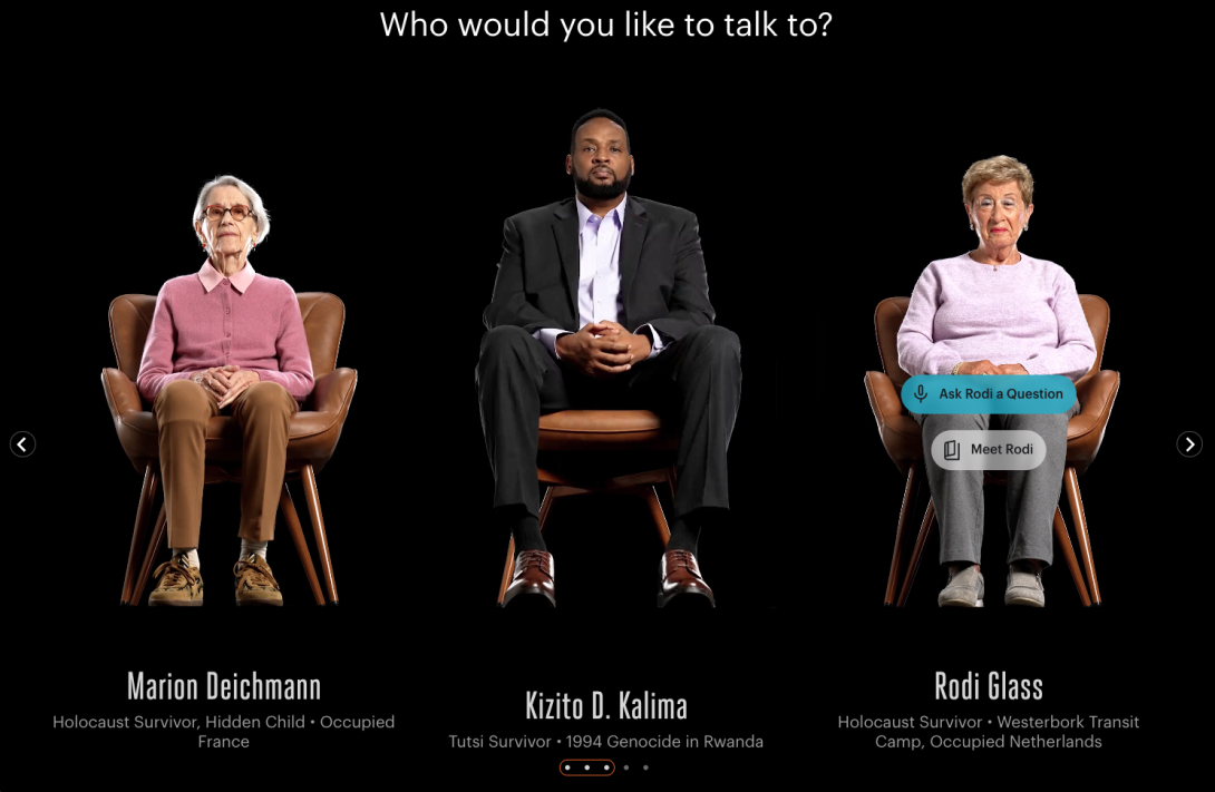 IHMEC "Voices of Survival" Homepage Slider