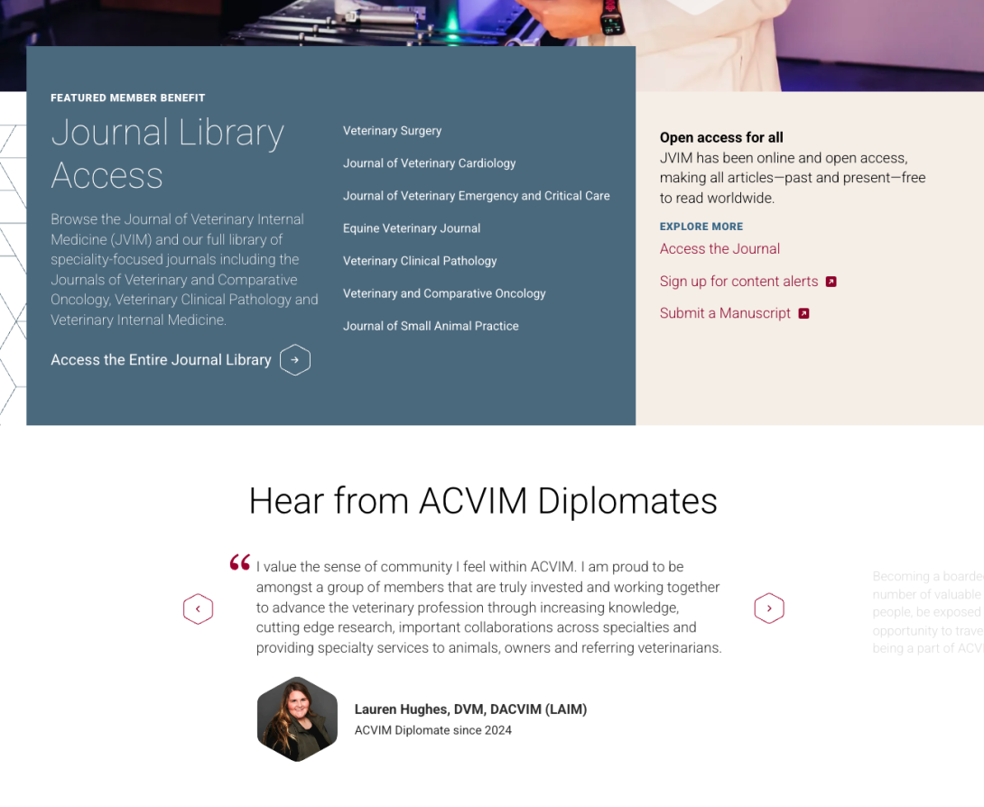 ACVIM Journal hightlight block